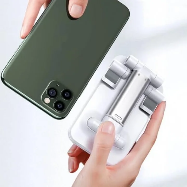 Katlanabilir Masaüstü Telefon Standı Beyaz