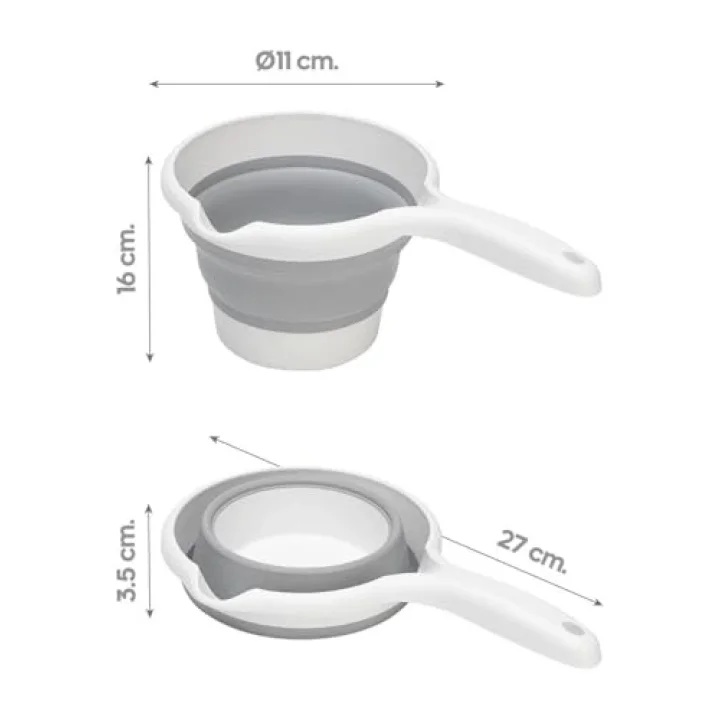 Katlanabilir Maşrapa, Katlanır Banyo Maşrapası, Akordiyon Koçero (27cmx17cmx4cm)