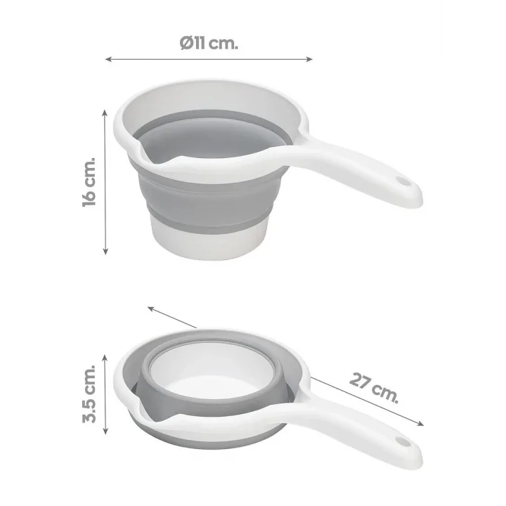Katlanabilir Maşrapa, Katlanır Banyo Maşrapası, Akordiyon Koçero (27cmx17cmx4cm)