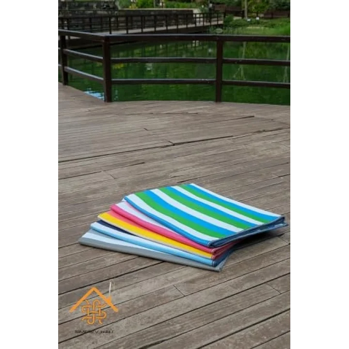 Katlanabilir Plaj Kamp Piknik Bahçe Balkon Teras Hasır Mat Savan Karavan Halısı Kilim GRİ 150 x 210