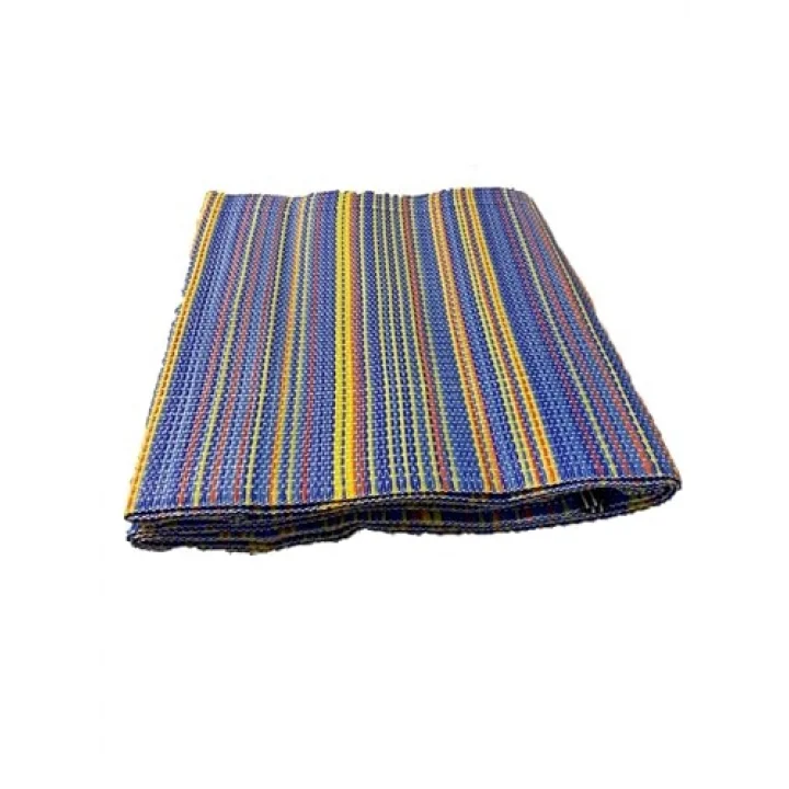 KATLANABİLİR PLASTİK HASIR KİLİM DIŞ MEKAN PİKNİK KAMP SERGİSİ ÇİFT DİKİŞ (Yeşil, 175 X 270 CM)