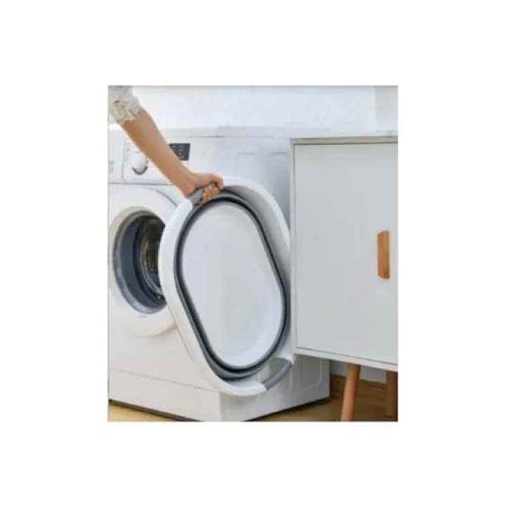 Katlanabilir Silikon Akordiyon Çamaşır Sepeti Sele 27 L (27 Litre)