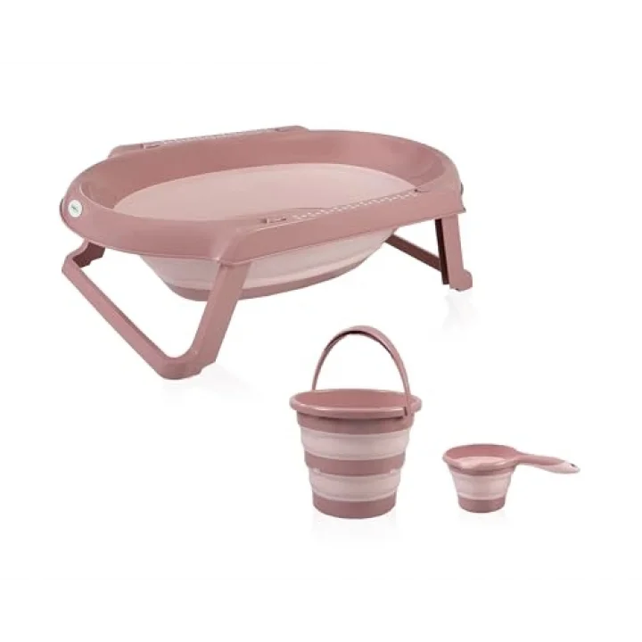 Katlanır Banyo 3lü Set Somon