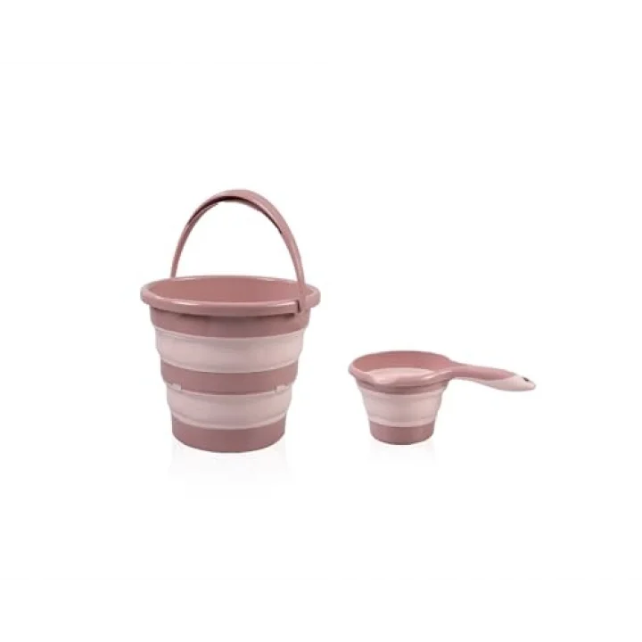 Katlanır Banyo 3lü Set Somon