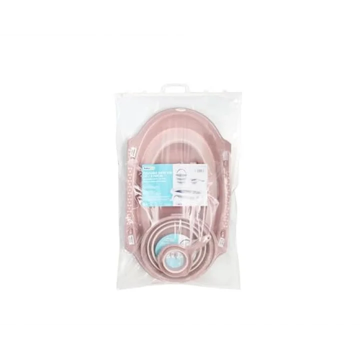 Katlanır Banyo 3lü Set Somon