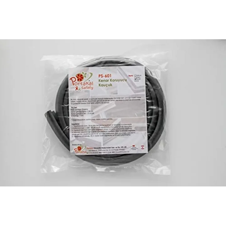 KAUÇUK KENAR KORUYUCU-SİYAH-2 metre