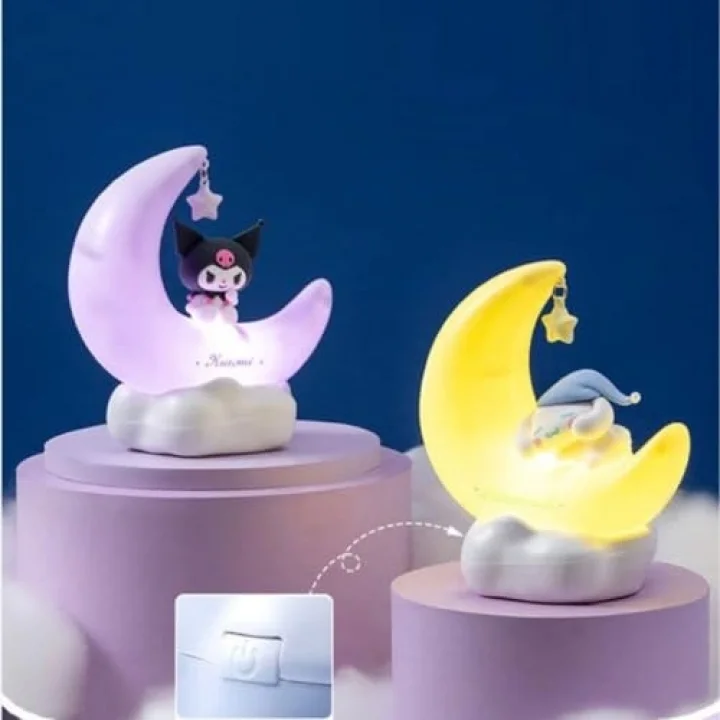 Kawaii Gece Lambası Sevimli Anime Karakter LED Işık Güzel Lamba Oda Dekor Eşyaları Şarj Edilebilir Masa Lambası Kızlar Çocuklar için Sanat Eseri Dekor (Kutulu MM).