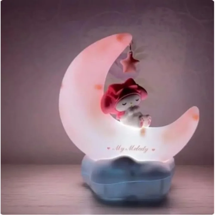 Kawaii Gece Lambası Sevimli Anime Karakter LED Işık Güzel Lamba Oda Dekor Eşyaları Şarj Edilebilir Masa Lambası Kızlar Çocuklar için Sanat Eseri Dekor (Kutulu MM).