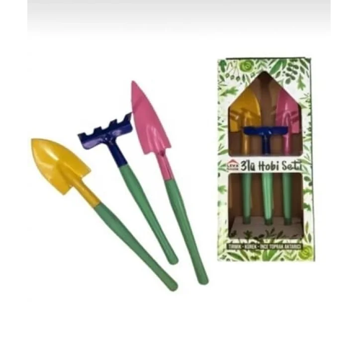 Kazma Kürek 3lü Set – Hobi Bahçeciliği ve Doğa Aktiviteleri