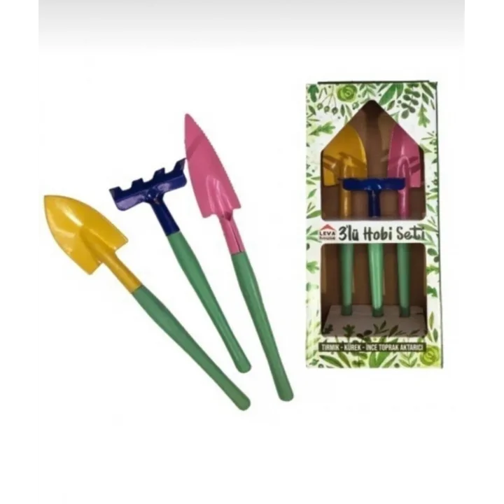Kazma Kürek 3lü Set – Hobi Bahçeciliği ve Doğa Aktiviteleri