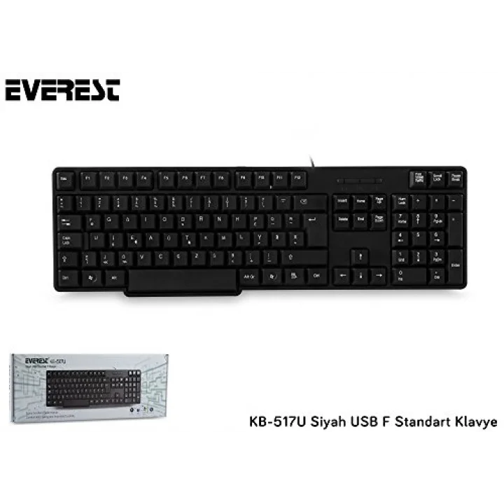 KB-517U Siyah USB F Standart Klavye