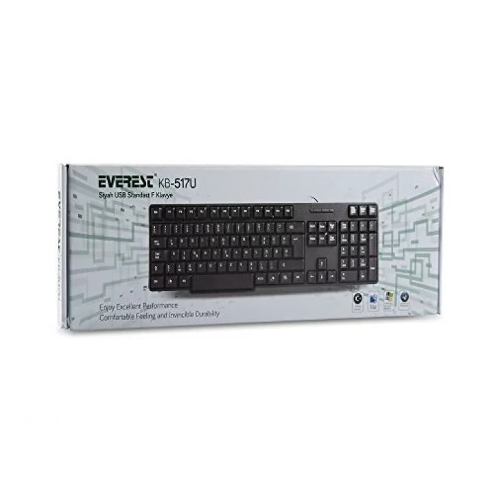 KB-517U Siyah USB F Standart Klavye