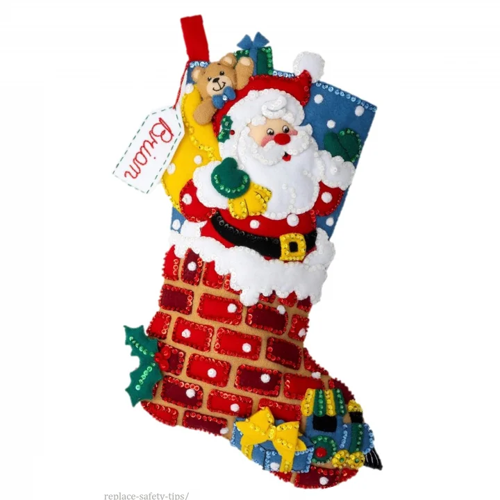 Keçe Aplike Çorap Seti, Jolly Chimney Santa 18 Keçe Aplike Çorap Yapma Seti, 89543E