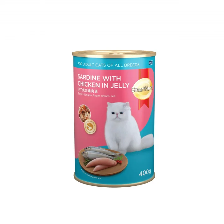 Kedi Konservesi Jöle İçinde Tavuklu Sardalya 400 gr