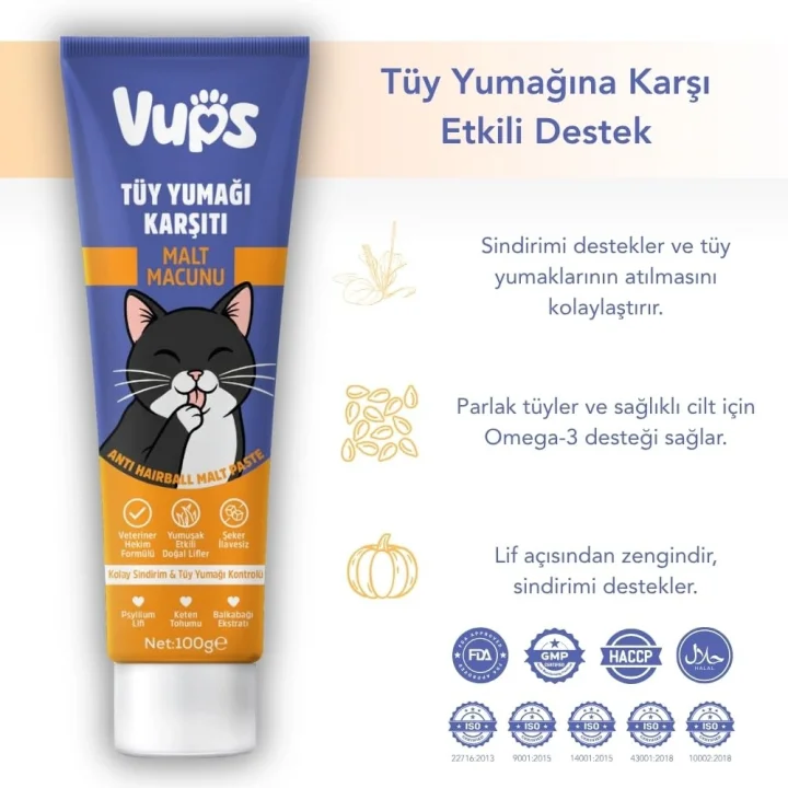 Kedi Malt Macunu 3’lü Tam Bakım Seti 3x100 gr