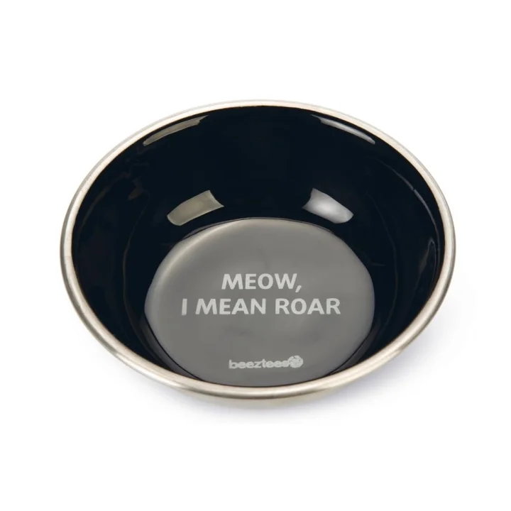 Kedi Mama Su Kabı Siyah, 13cm, 350ml