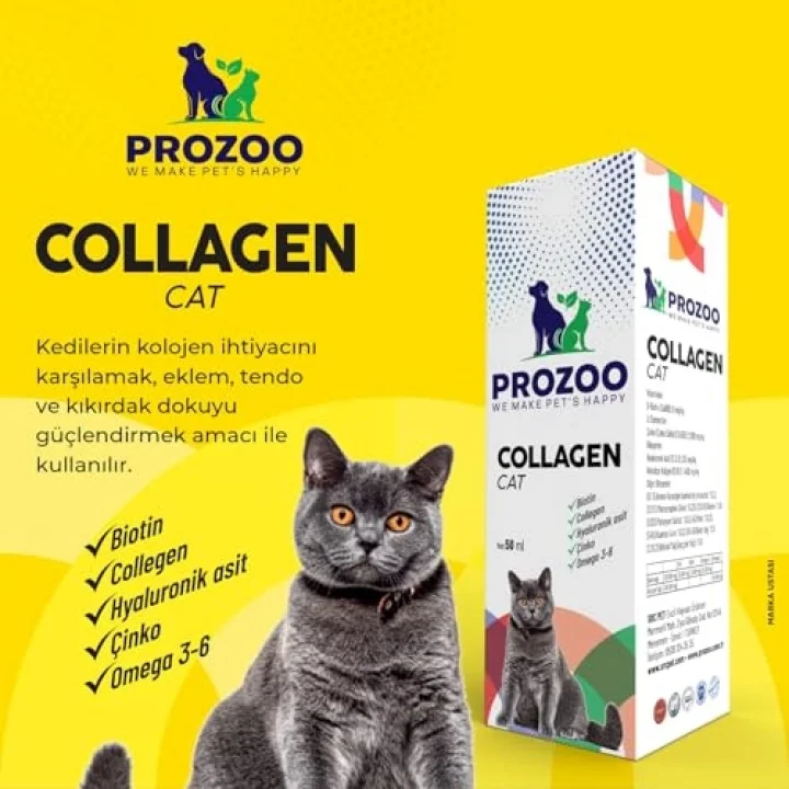 Kediler için Kolajen Damla 50 ml
