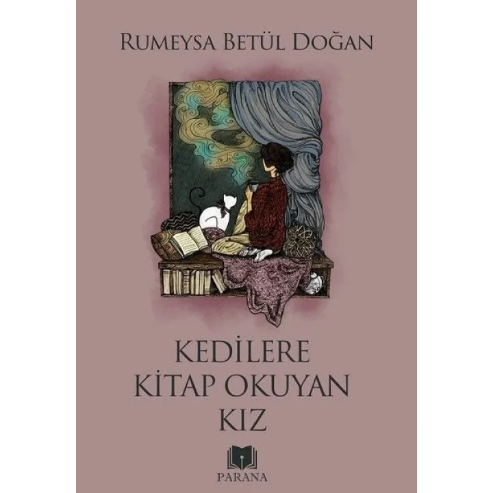 Kedilere Kitap Okuyan Kız