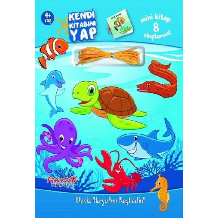 Kendi Kitabını Yap - Deniz Hayatını Keşfedin 4+ Yaş