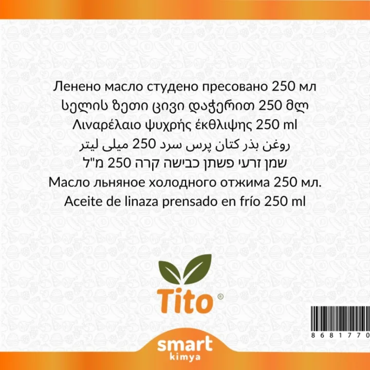 Keten Tohumu Yağı 250 ml