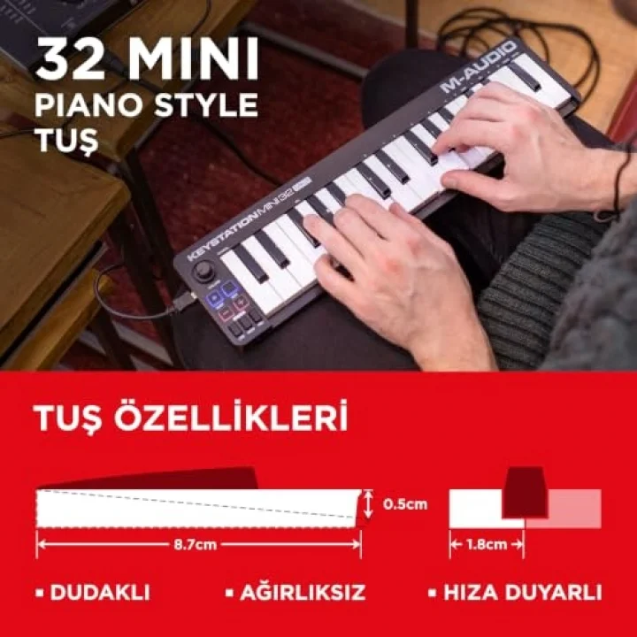 Keystation Mini 32 MK3 USB MIDI Kontrolör