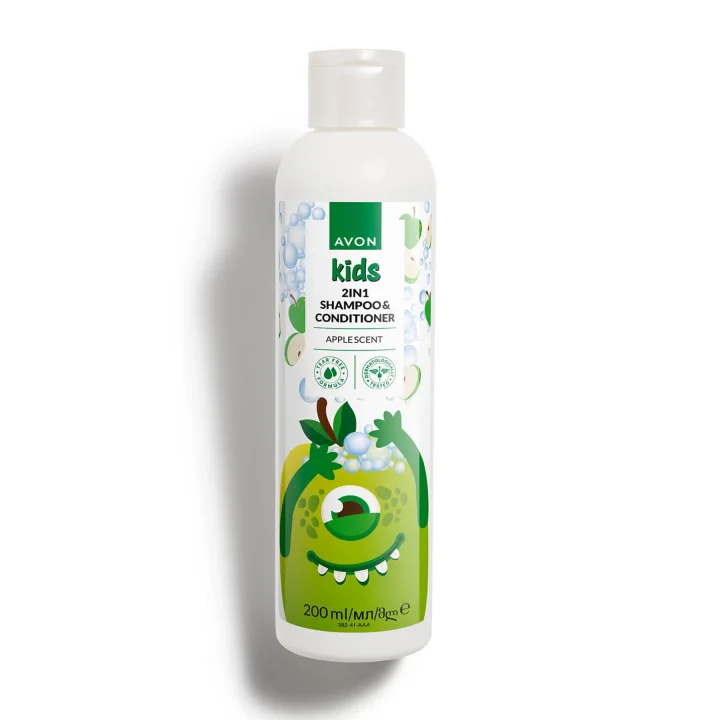 Kids 2 si 1 Arada Çocuklar İçin Elma Kokulu Şampuan ve Saç Kremi 200 Ml.