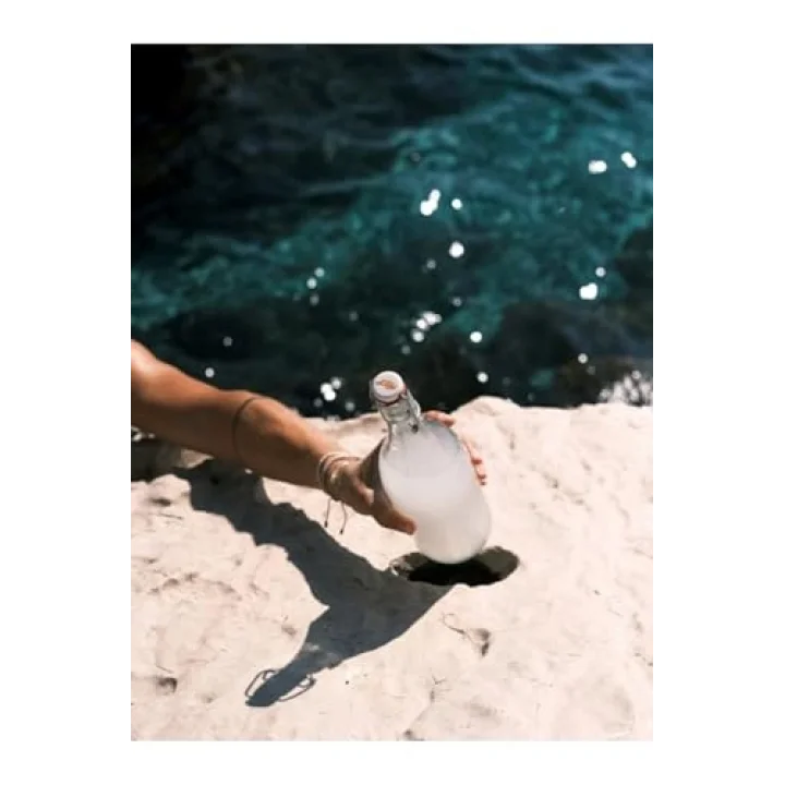Kilitli Kapaklı Sızdırmaz Cam Şişe 1L