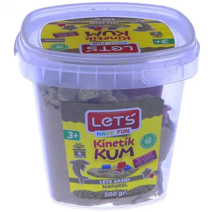 Kinetik Kum 500 gr. Siyah Plastik Kutu