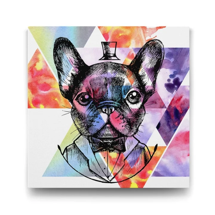 King French Bulldog - 70x70cm