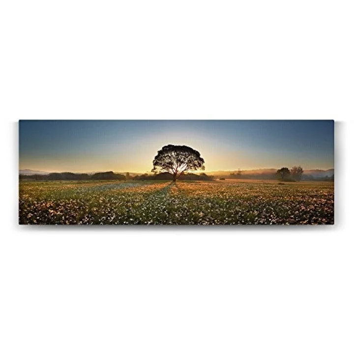 Kır Çiçekleri Ağaç Tablosu- 180x60cm