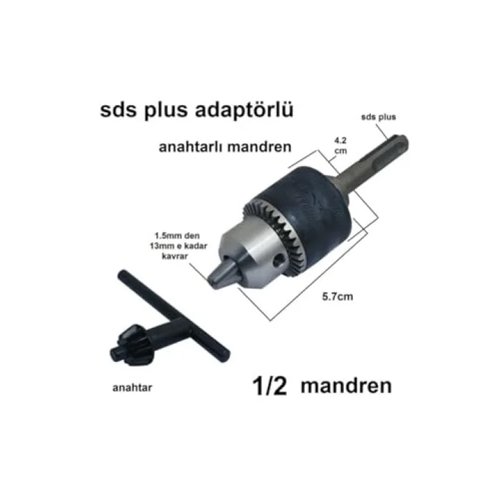 Kırıcı Delici Sds Plus Mandren Mıknatıslı Bits Adaptör Sds Metal Mandrel Seti