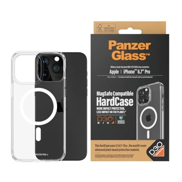 Kırılmaz cam - iPhone 15 Pro Max HardCase MagSafe D3O