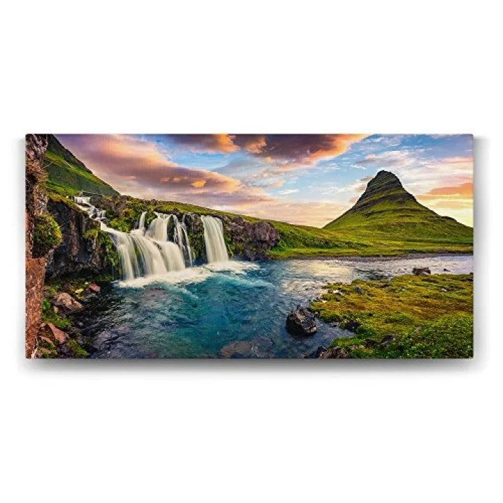 Kirkjufellsfoss Şelalesi Tablosu - 160x80cm