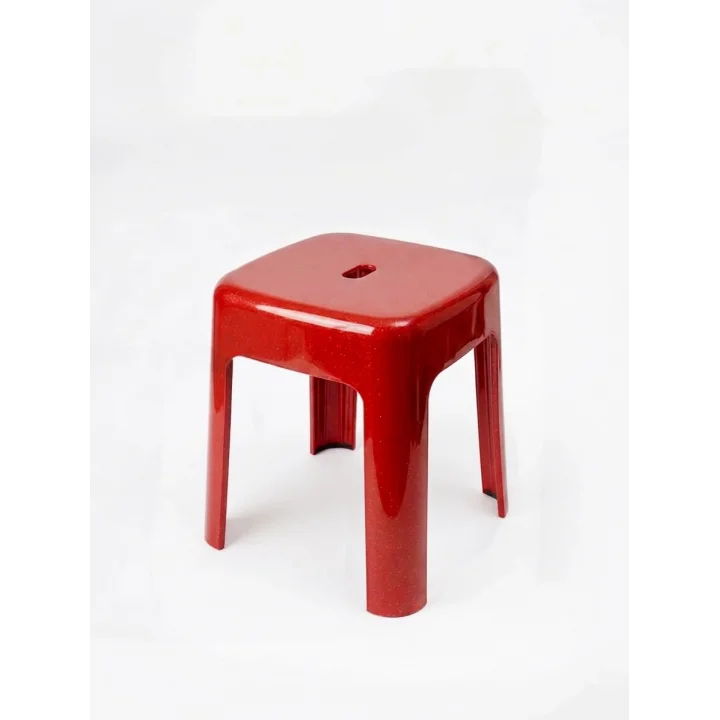 Kırmızı Plastik Alaska Model Sağlam Tabure 36x36x46cm