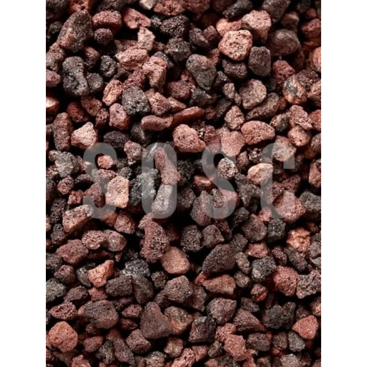 Kırmızı Pomza Taşı 2-3 cm Volkanik Cürüf Ponza Lav Kırığı 5 Lt