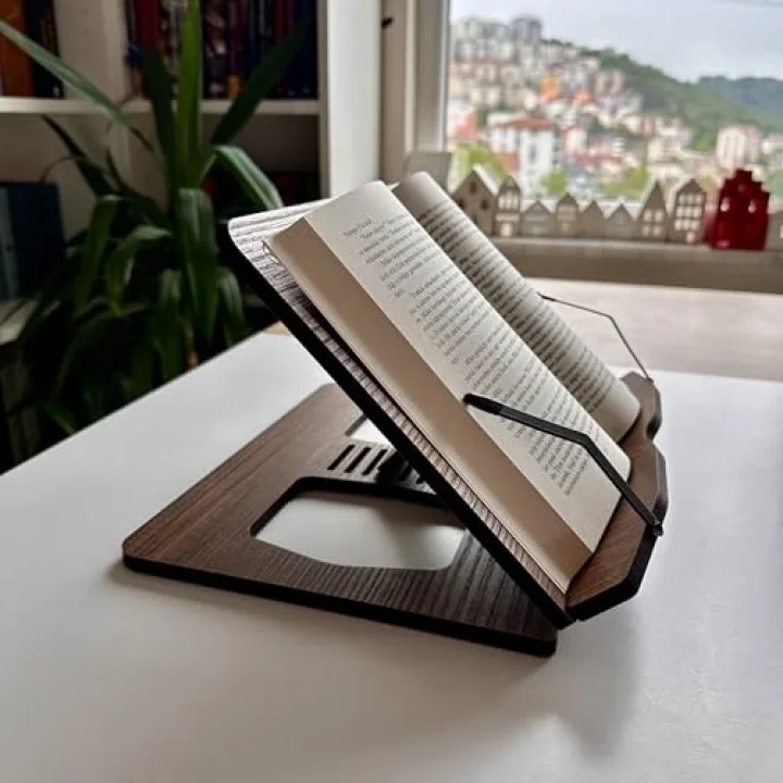 Kitap Okuma Standı (Ceviz)