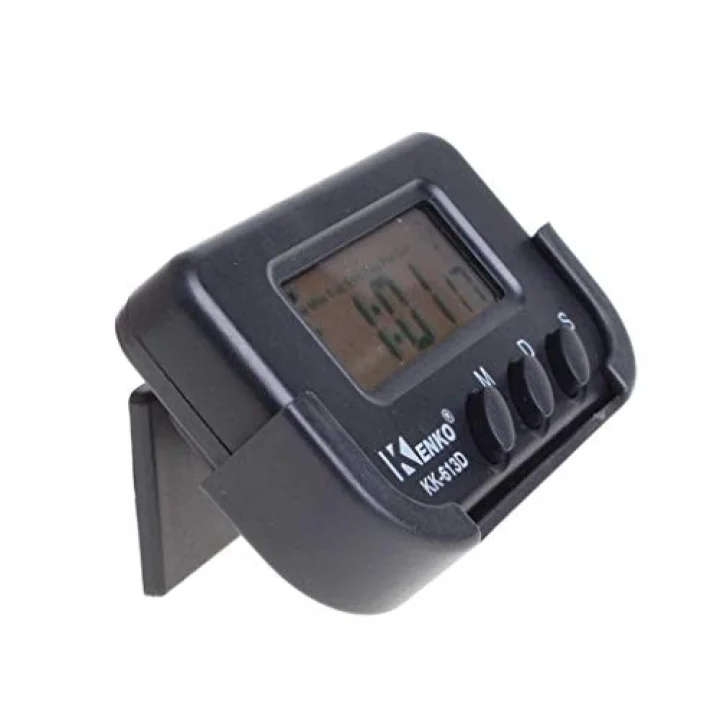 KK-613D Dijital Küçük Masa-Araba Saati-Alarm-Kronometre