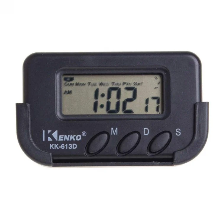 KK-613D Dijital Küçük Masa-Araba Saati-Alarm-Kronometre