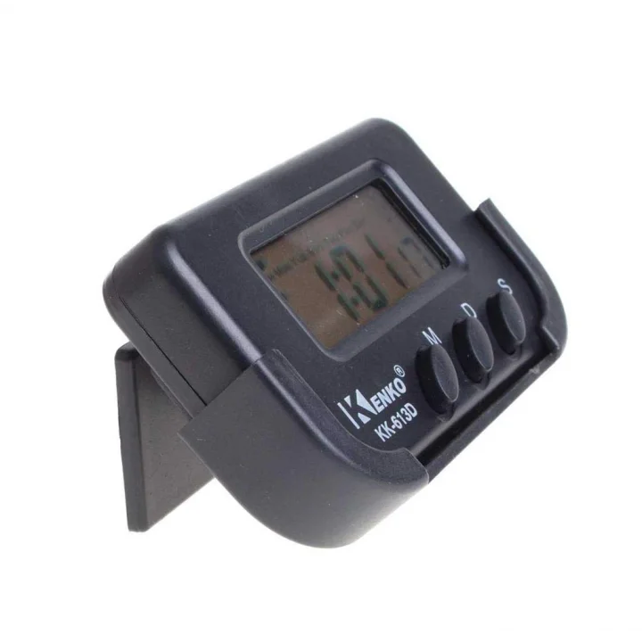 KK-613D Dijital Küçük Masa-Araba Saati-Alarm-Kronometre