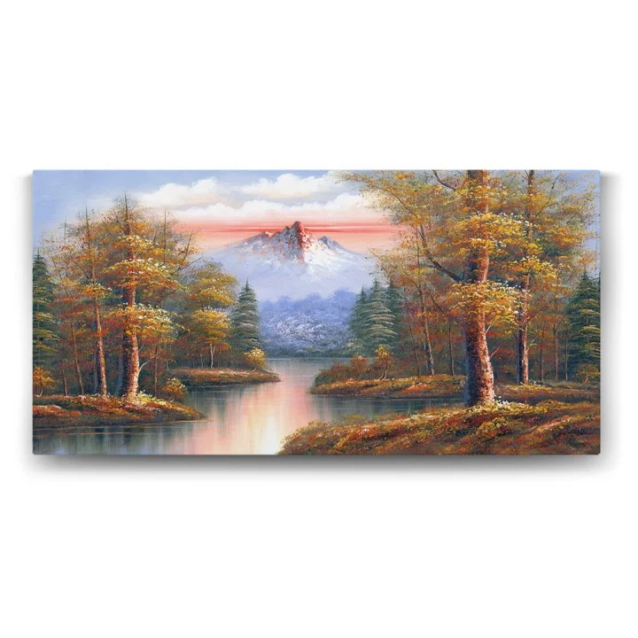 Klasik Doğa Manzara Tablosu - 120x60cm