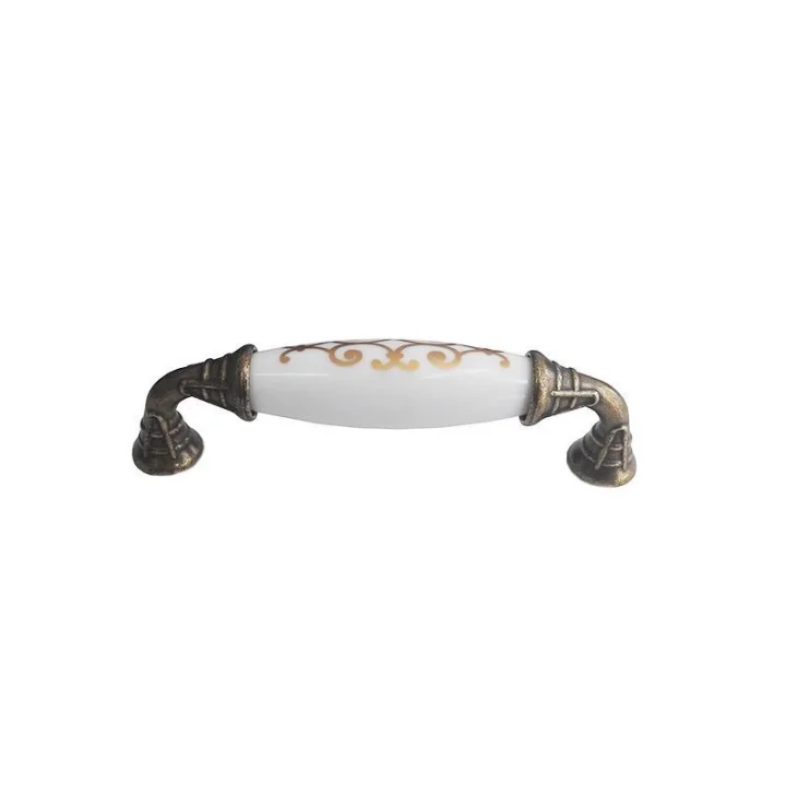 Mey İthalat® Klasik Silindir Kulp Antik Sarı 96 mm