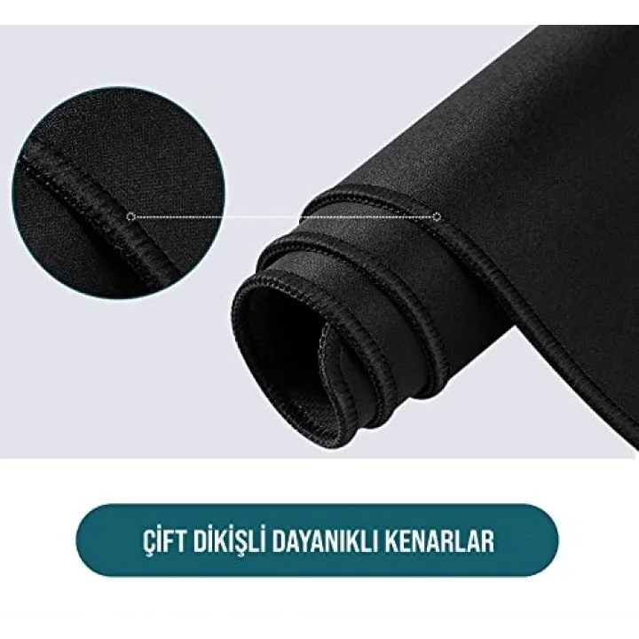 Klasse Pro - 10 Farklı Model Dikişli Kenar 90x40 cm Oyuncu Gaming Mouse Pad (Dragon Knot, 90x40 cm)