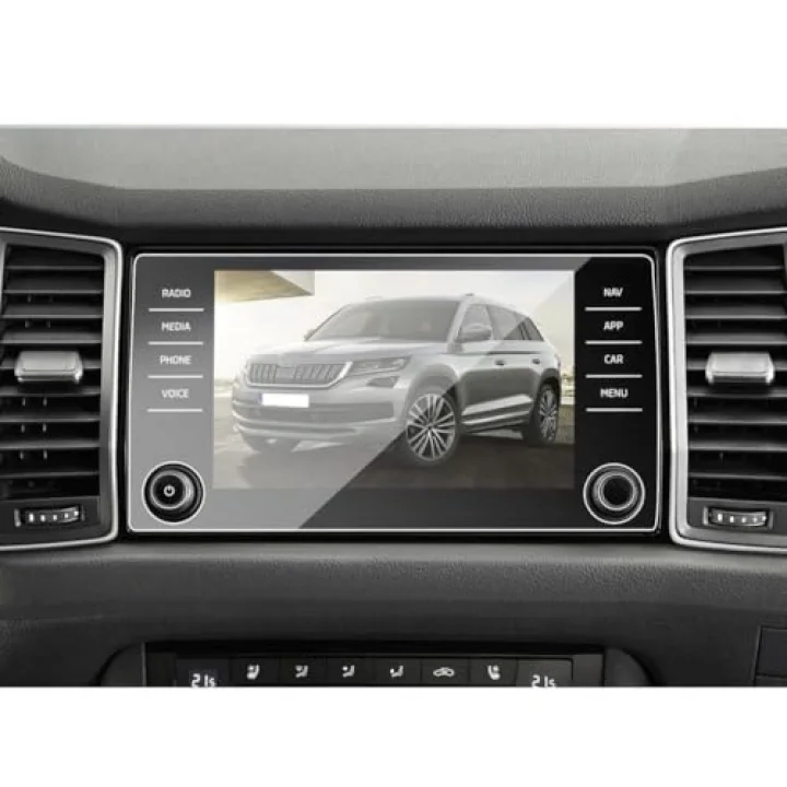 Kodiaq 8 İnç İle Uyumlu Mat Ekran Koruyucu Multimedya Şeffaf