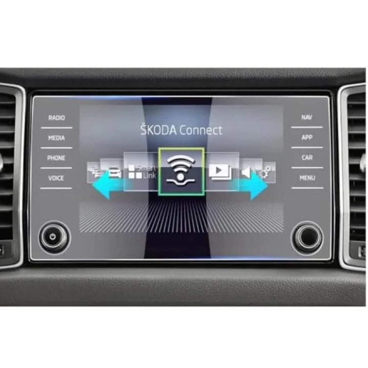 Kodiaq 8 İnç İle Uyumlu Mat Ekran Koruyucu Multimedya Şeffaf