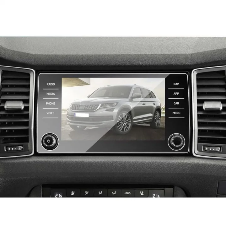 Kodiaq 8 İnç İle Uyumlu Mat Ekran Koruyucu Multimedya Şeffaf