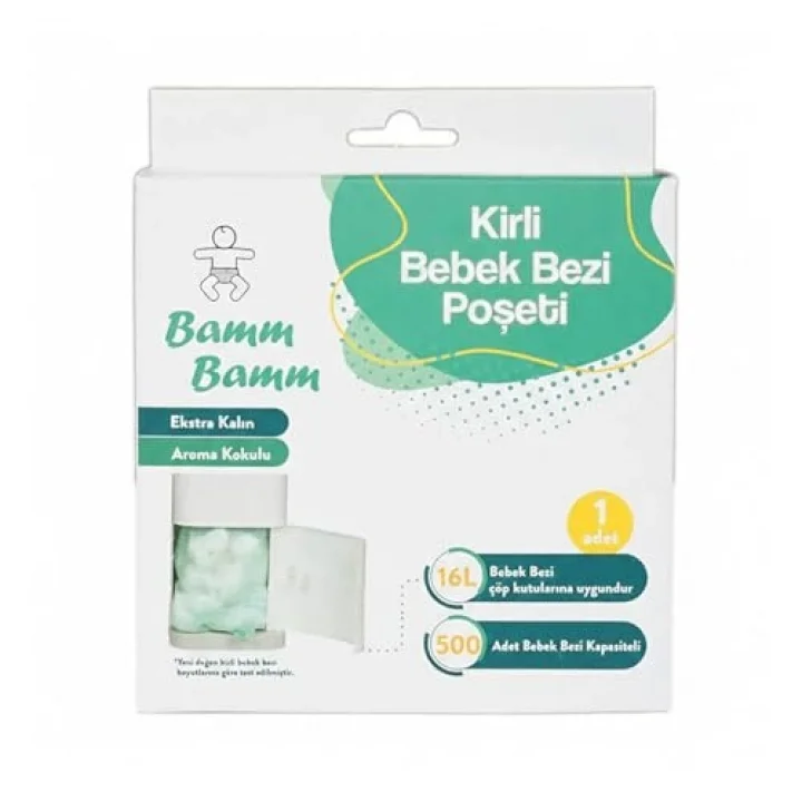 Kokulu Bebek Bezi Atık Poşeti 495 Bez Kapasiteli