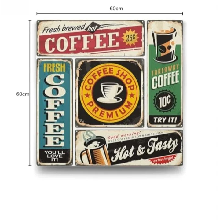 Kolaj Coffee Tablosu - 60x60cm