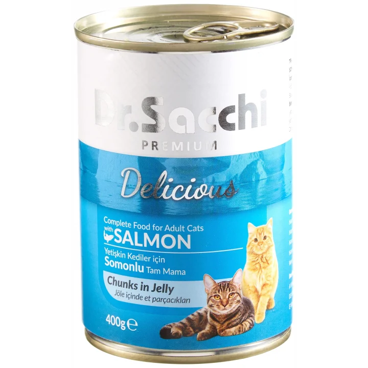Konserve Kedi Maması Somonlu 400Gr