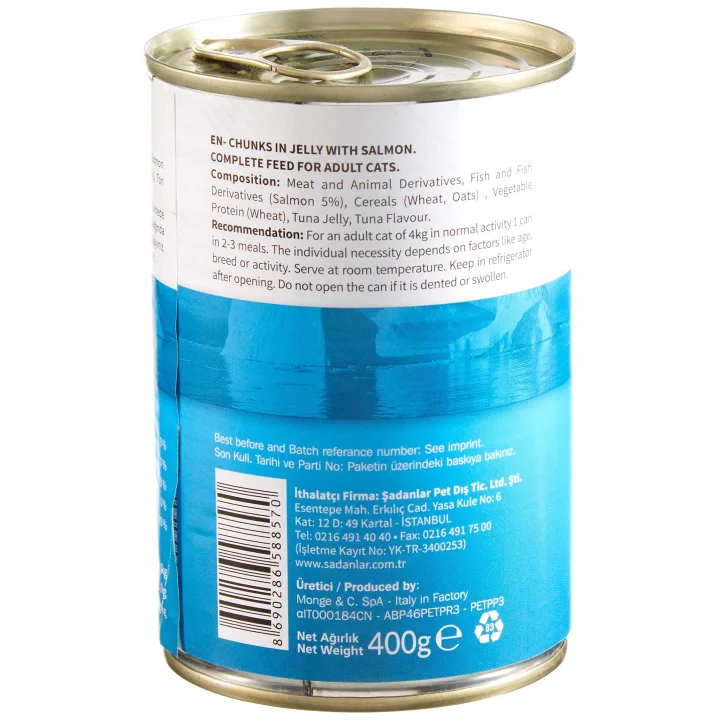Konserve Kedi Maması Somonlu 400Gr