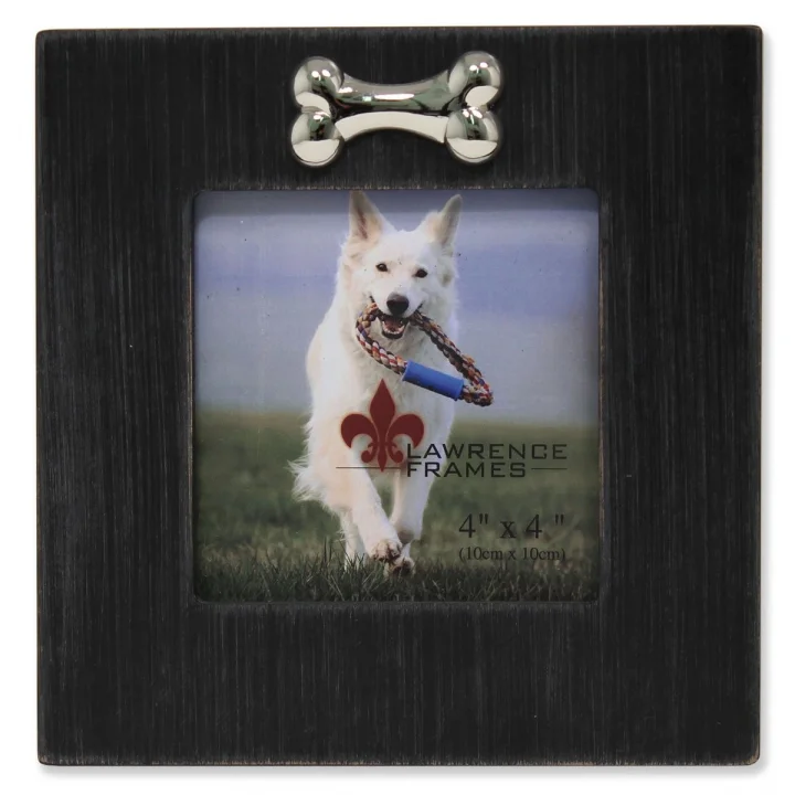 Köpek Kemikli Çerçeve, 10x10 cm, Siyah